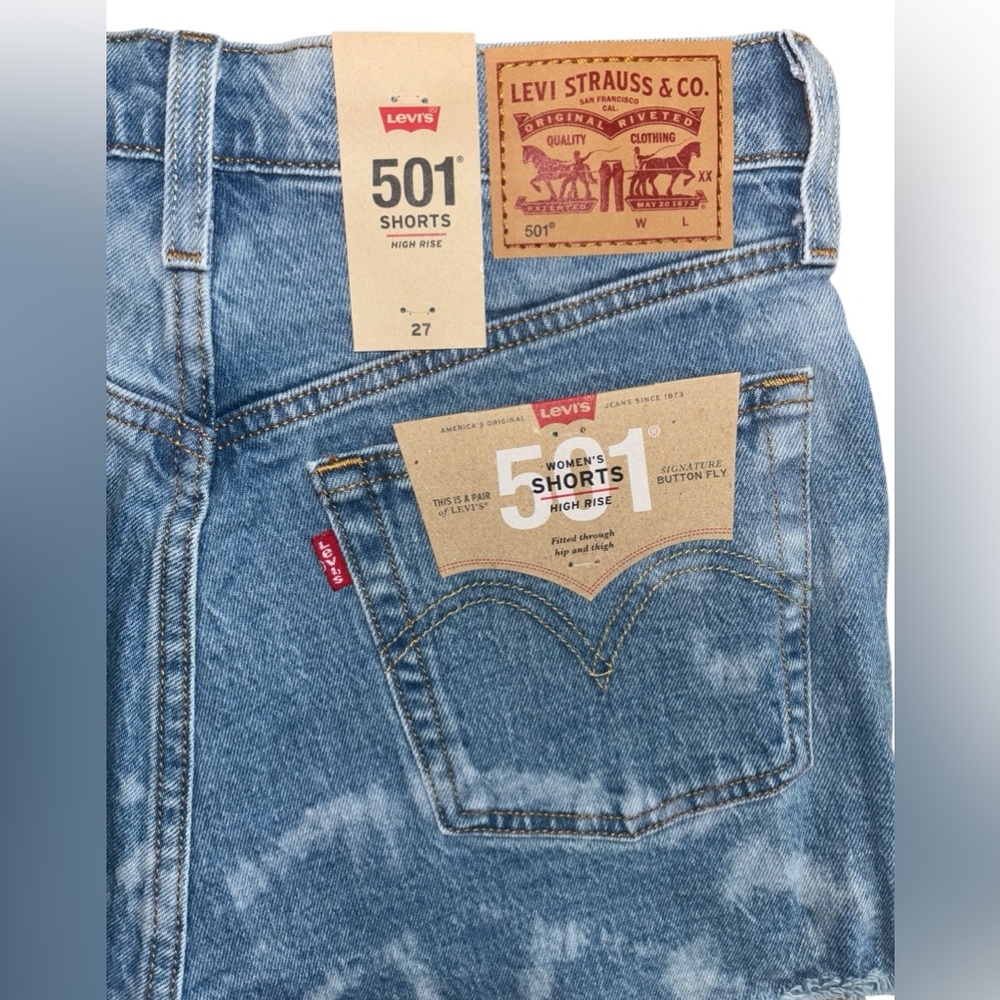 NWT Levi's High Rise 501 Shorts - Picture 7 of 8